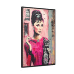 Chic Companionship: Audrey Hepburn's Portrait with a Cat