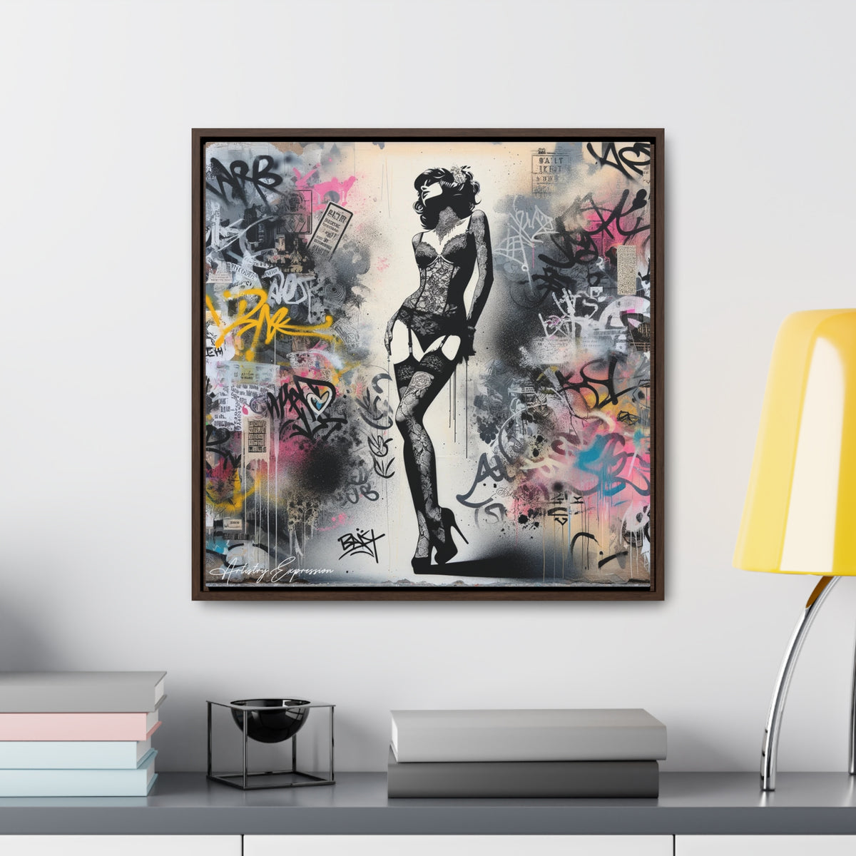 Graffiti Glamour: Beauty Amidst Chaos