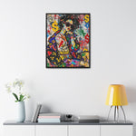 Urban Affluence: Stylish Girl's Graffiti