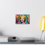 Pop Icon: Marilyn Monroe in Tri-Color Canvas