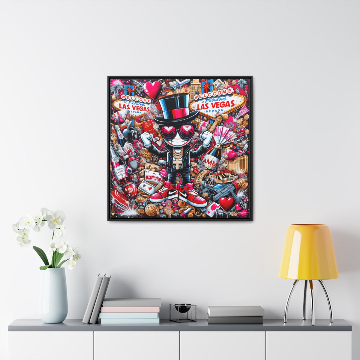 Neon Nights: Graffiti Exploration of Vegas Vibes