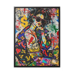 Urban Affluence: Stylish Girl's Graffiti