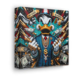 Graffiti Rebellion: Urban Canvas with Gangsta Donald Duck