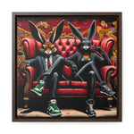 Bunny Street Style: Graffiti Mural of Urban Sophistication