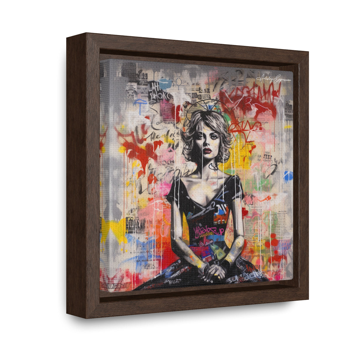 Urban Elegance: Vibrant Graffiti