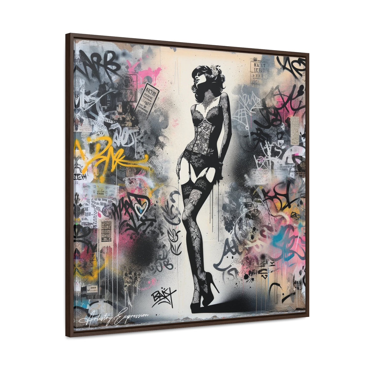 Graffiti Glamour: Beauty Amidst Chaos