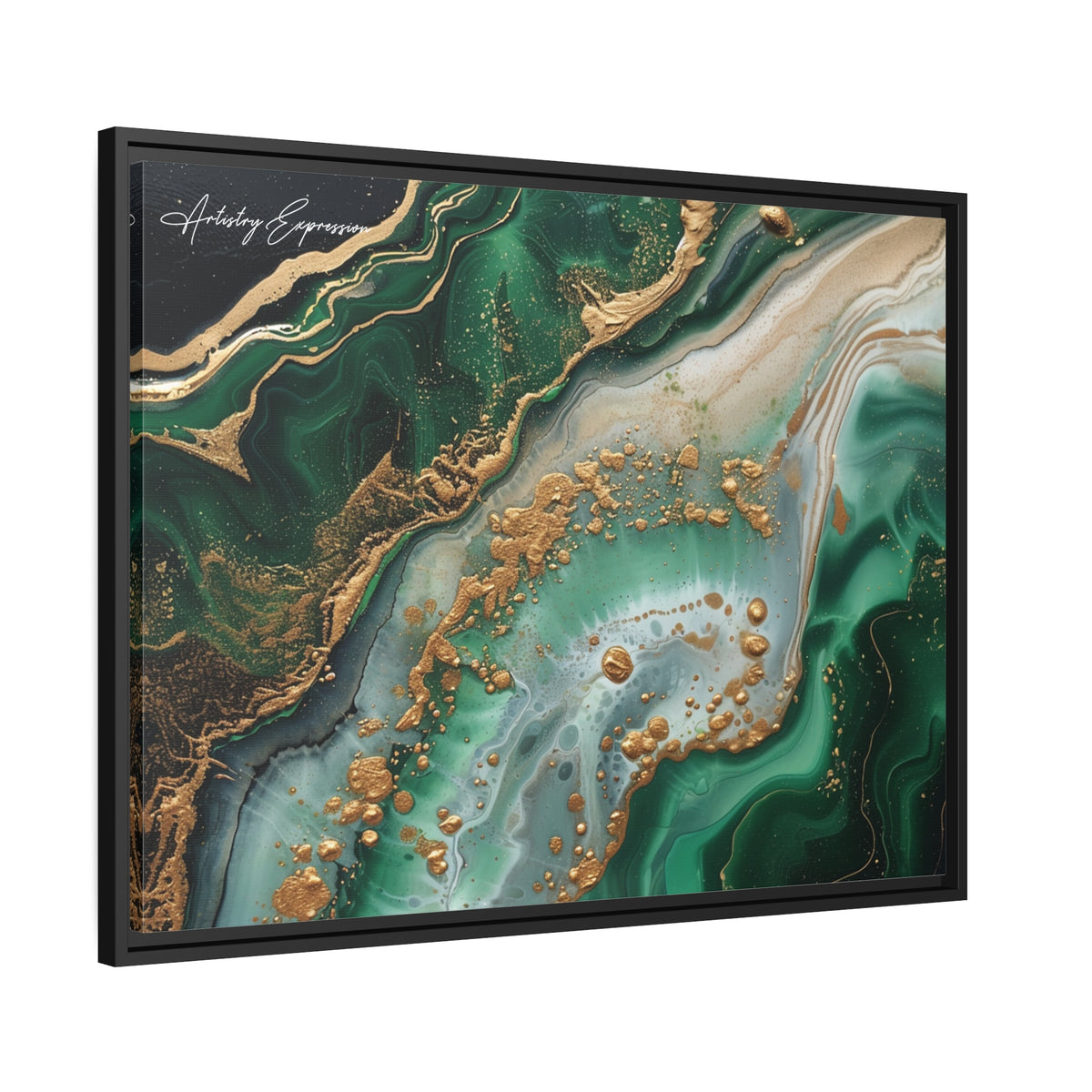 Emerald Ebb: Abstract Fluidity