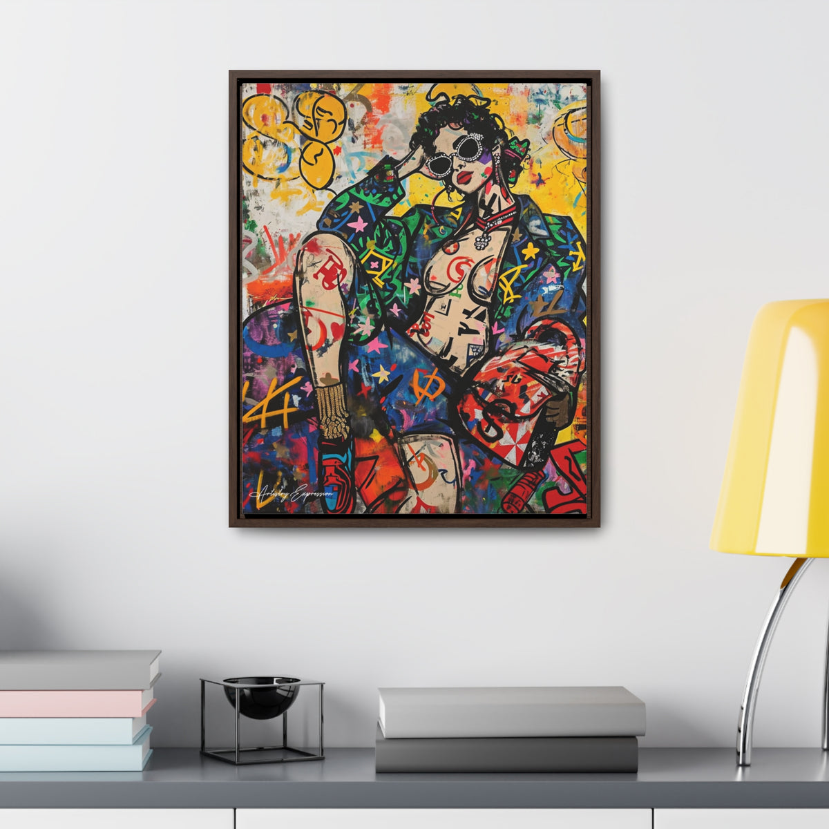 Déesse du graffiti : richesse et style en couleur