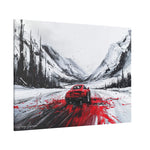 Car Racing Through Snow