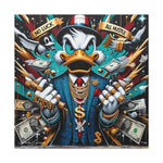 Graffiti Rebellion: Urban Canvas with Gangsta Donald Duck