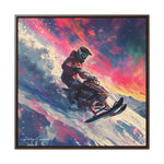 Snowscape Sprint: Snowmobile Dash in Color