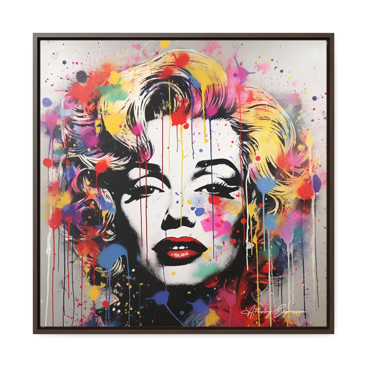 Graffiti Goddess: Marilyn Monroe's Vibrant Visage