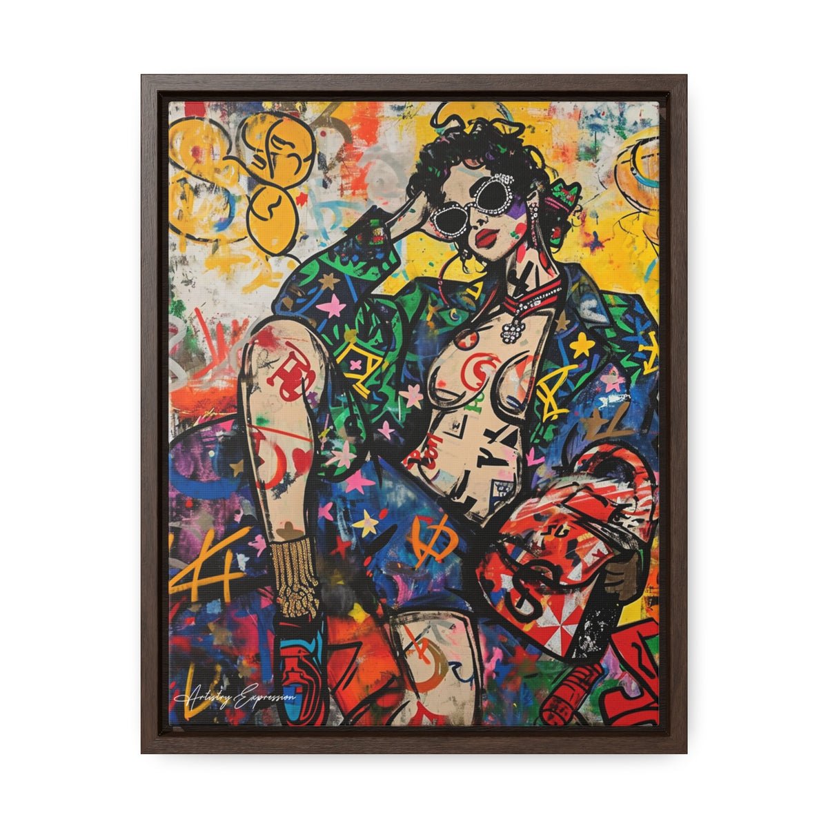 Déesse du graffiti : richesse et style en couleur