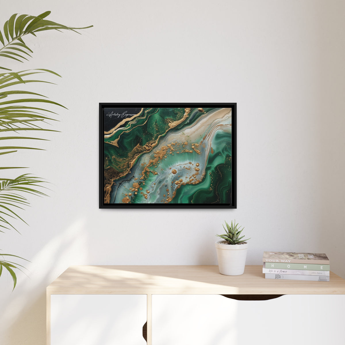 Emerald Ebb: Abstract Fluidity