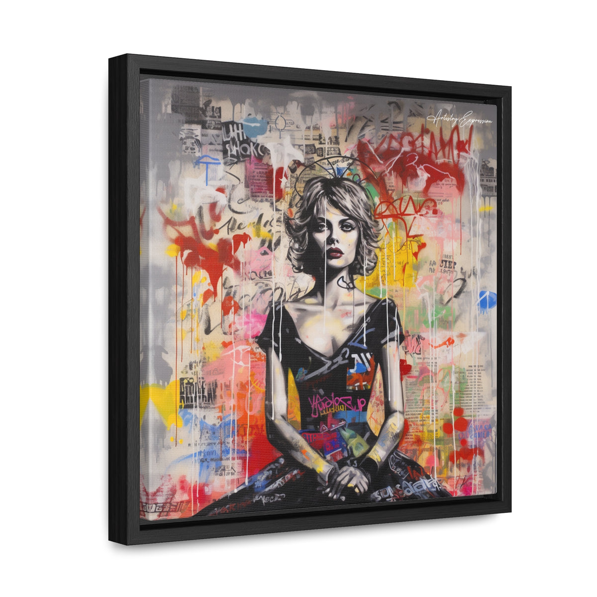 Urban Elegance: Vibrant Graffiti