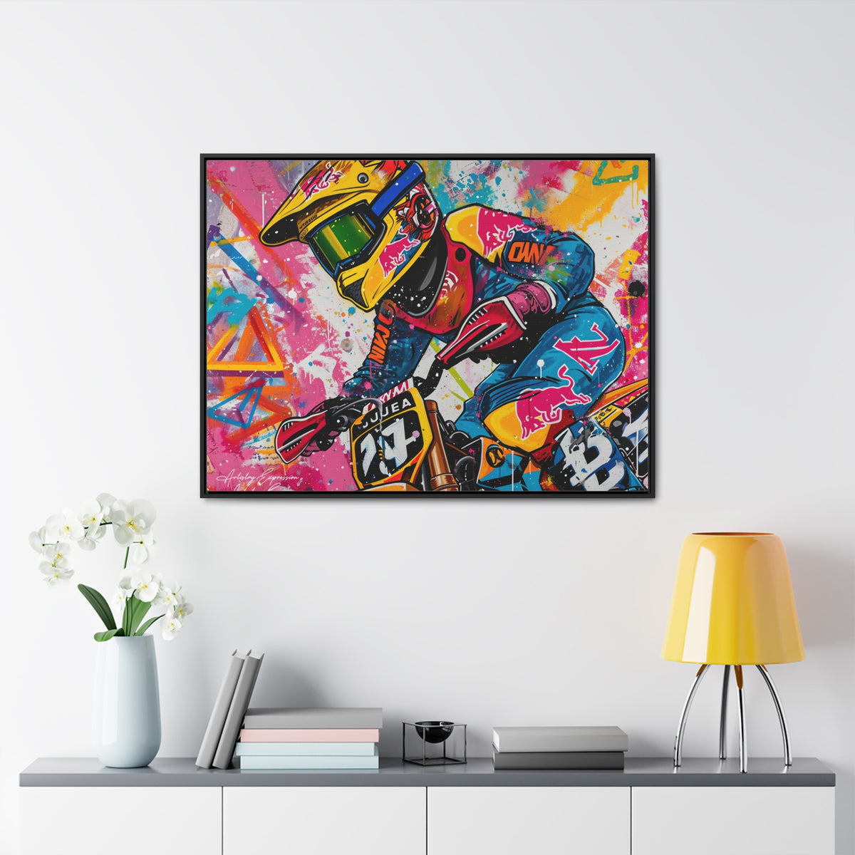 Urban Thrill: Graffiti Motorcycle Journey