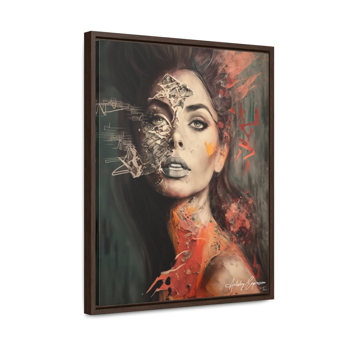 Charme Radieux : Portrait d'une Dame Glamour Artistique