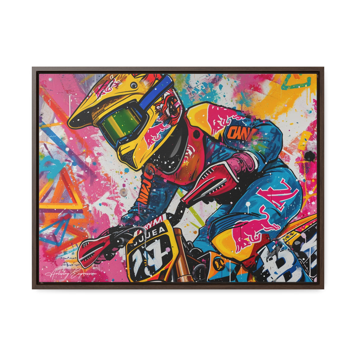 Urban Thrill: Graffiti Motorcycle Journey