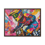 Urban Thrill: Graffiti Motorcycle Journey