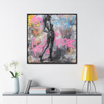 Urban Elegance: Sensuous Graffiti Symphony