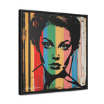 Color Splash: Vibrant Pop Art Lady Portrait