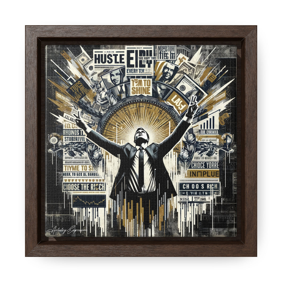 Success Symphony: Graffiti Ode to Financial Triumph