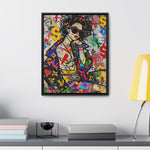 Urban Affluence: Stylish Girl's Graffiti