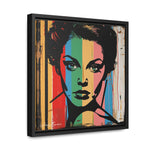 Color Splash: Vibrant Pop Art Lady Portrait