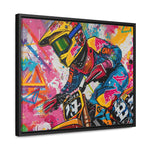 Urban Thrill: Graffiti Motorcycle Journey