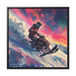 Snowscape Sprint: Snowmobile Dash in Color