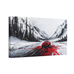 Car Racing Through Snow