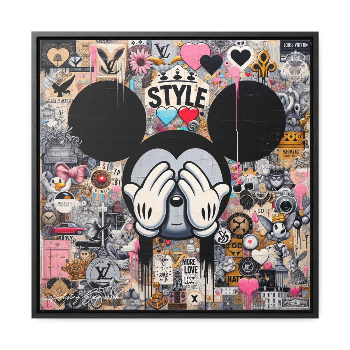 Urban Harmony: A Graffiti Mosaic of Pop Culture