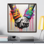 Graffiti Bond: Two Hands United in Street Art