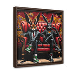 Bunny Street Style: Graffiti Mural of Urban Sophistication