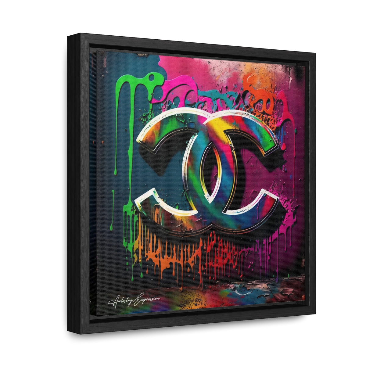 Street Art Broadcast: Channel Logo on Graffiti Wall