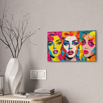 Neon Nostalgia: Faces of 80s and 90s Retro Glam