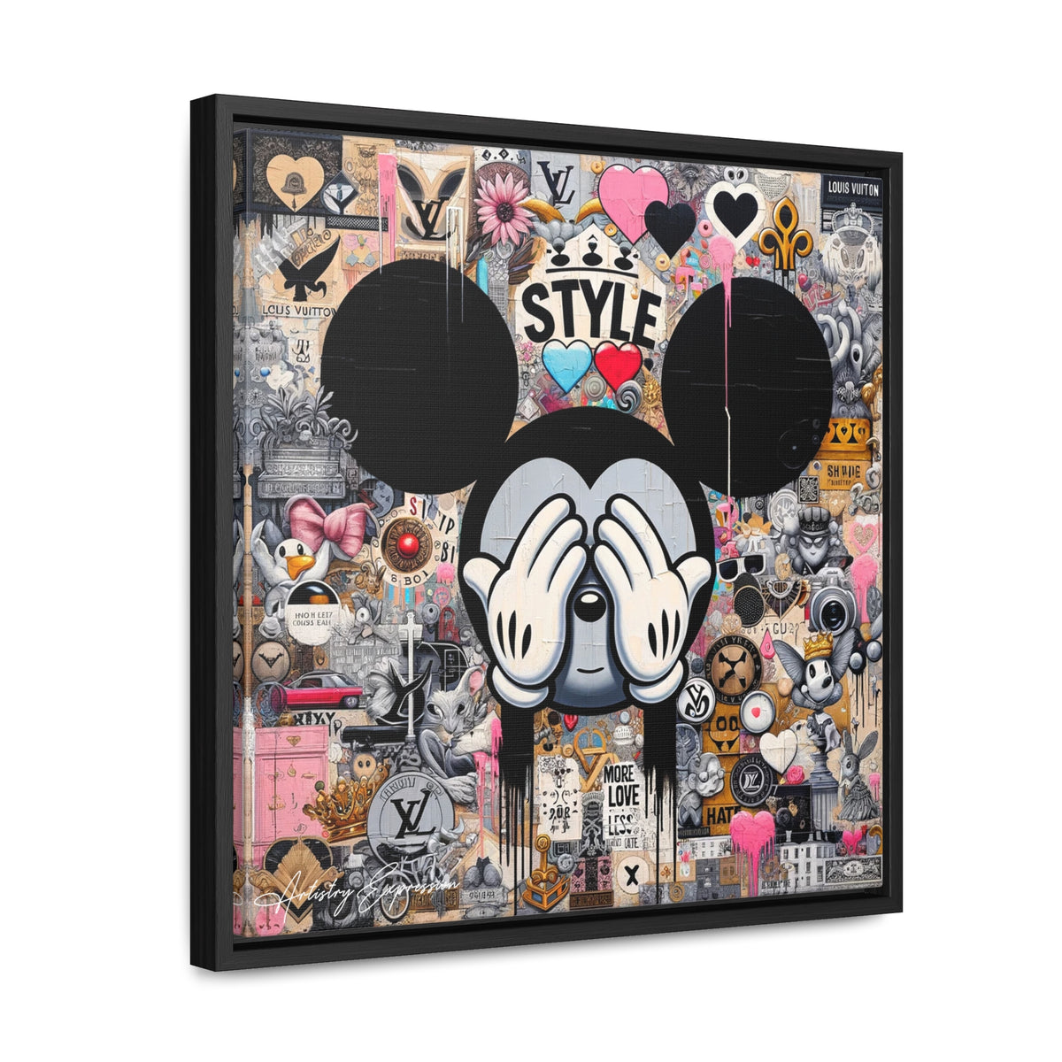 Urban Harmony: A Graffiti Mosaic of Pop Culture