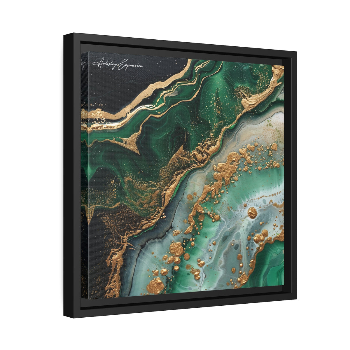 Emerald Ebb: Abstract Fluidity