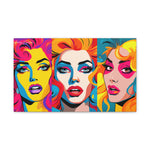 Neon Nostalgia: Faces of 80s and 90s Retro Glam