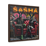 Playful Intrigue: Graffiti Mural with Anthropomorphic Rabbits