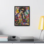 Urban Affluence: Stylish Girl's Graffiti