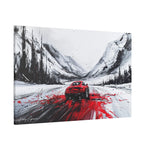 Car Racing Through Snow