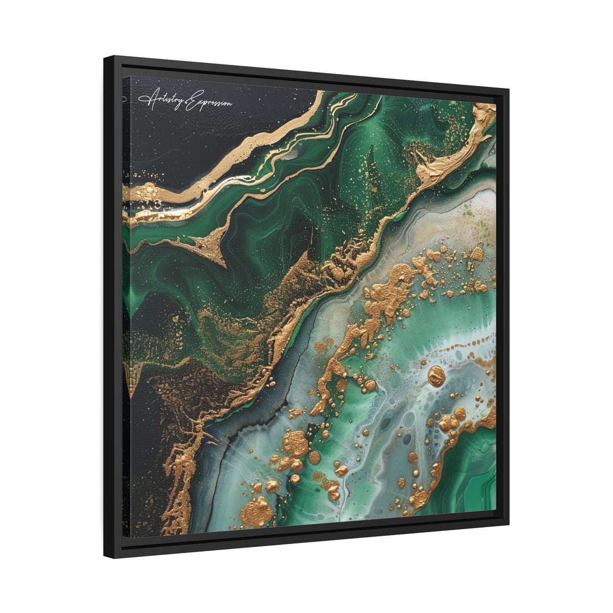 Emerald Ebb: Abstract Fluidity