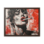 Crimson Charm: Beauty in Smoke