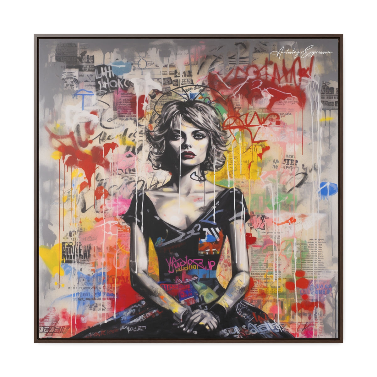 Urban Elegance: Vibrant Graffiti