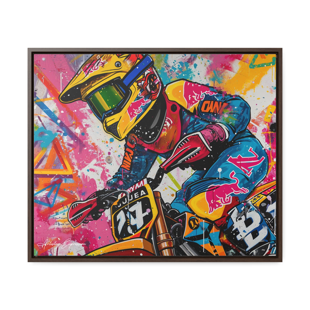 Urban Thrill: Graffiti Motorcycle Journey