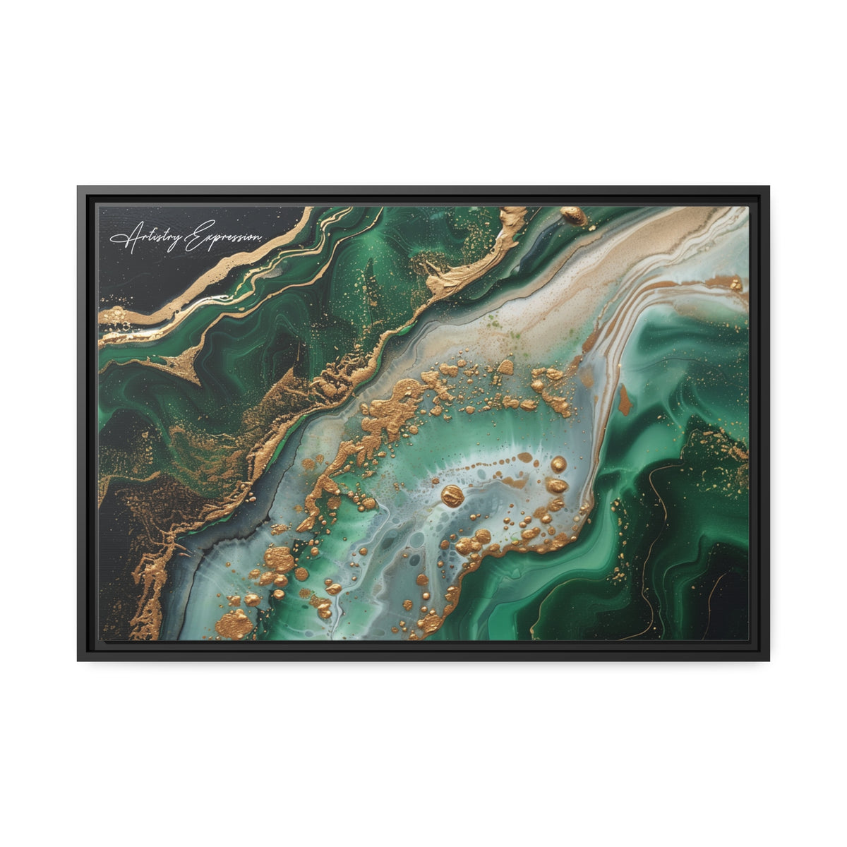 Emerald Ebb: Abstract Fluidity