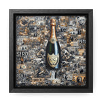 Champagne Dreams: Graffiti Fusion of Wealth and Celebration