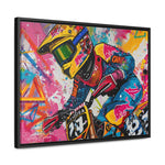 Urban Thrill: Graffiti Motorcycle Journey