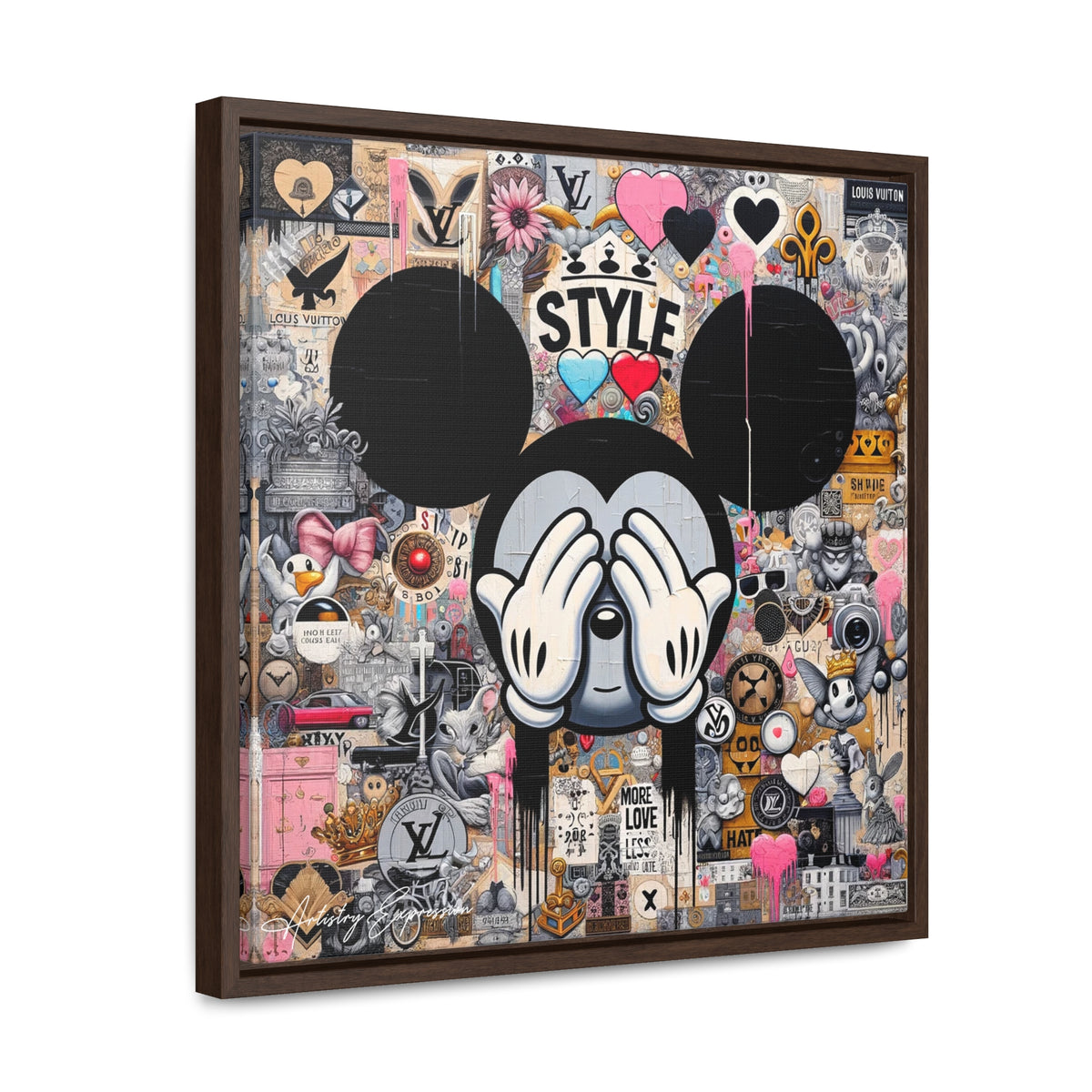 Urban Harmony: A Graffiti Mosaic of Pop Culture